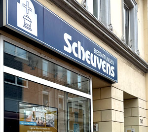 Bestatter Scheuvens Außenansicht in Eller