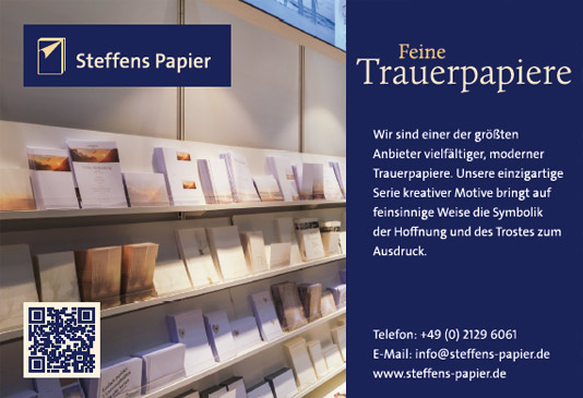 Trauerdruck Steffens Papier